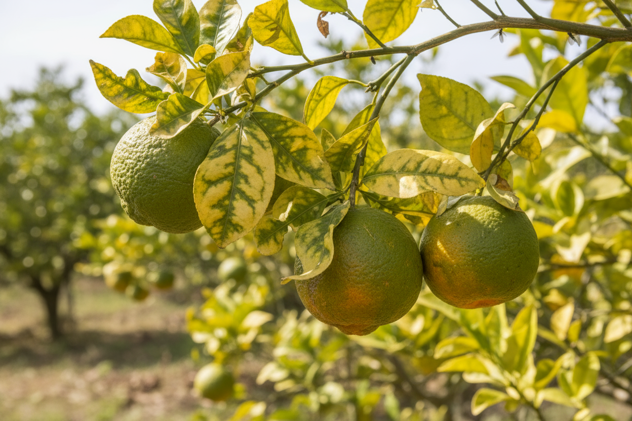 Citrus tree affected by greening (2021)