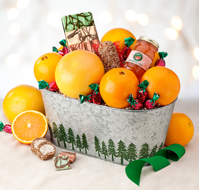 Holiday Fruit Gift Box | Florida Oranges, Grapefruit, Apples