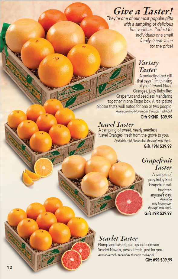 Florida Navel Oranges Taster Affordable Fruit Gift Box - Hyatt Fruit Company