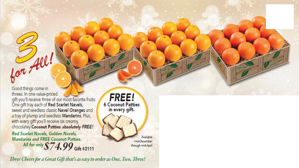 Three Oranges For All - Scarlet & Classic Navels + Mandarins