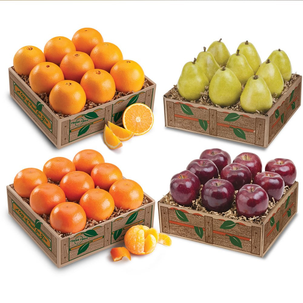 Orchard Fruits Gift Baskets, Florida Citrus + Pears & Apples
