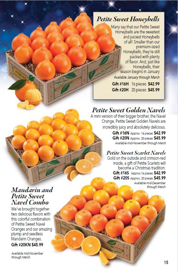 Petite Sweet Navel Oranges, Florida Fruit Citrus Gift