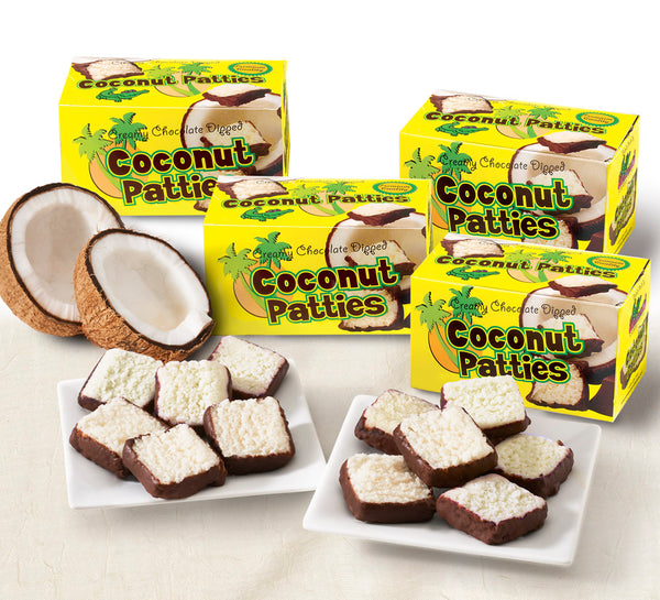 Chocolate-covered Coconut Patties